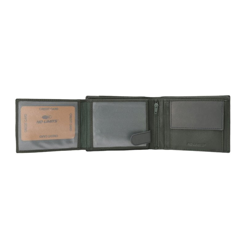 NO LIMITS MEN'S GENUINE LEATHER WALLET PLAIN-76 — view 14