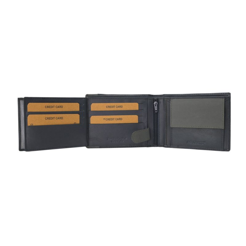NO LIMITS MEN'S GENUINE LEATHER WALLET PLAIN-76 — view 18