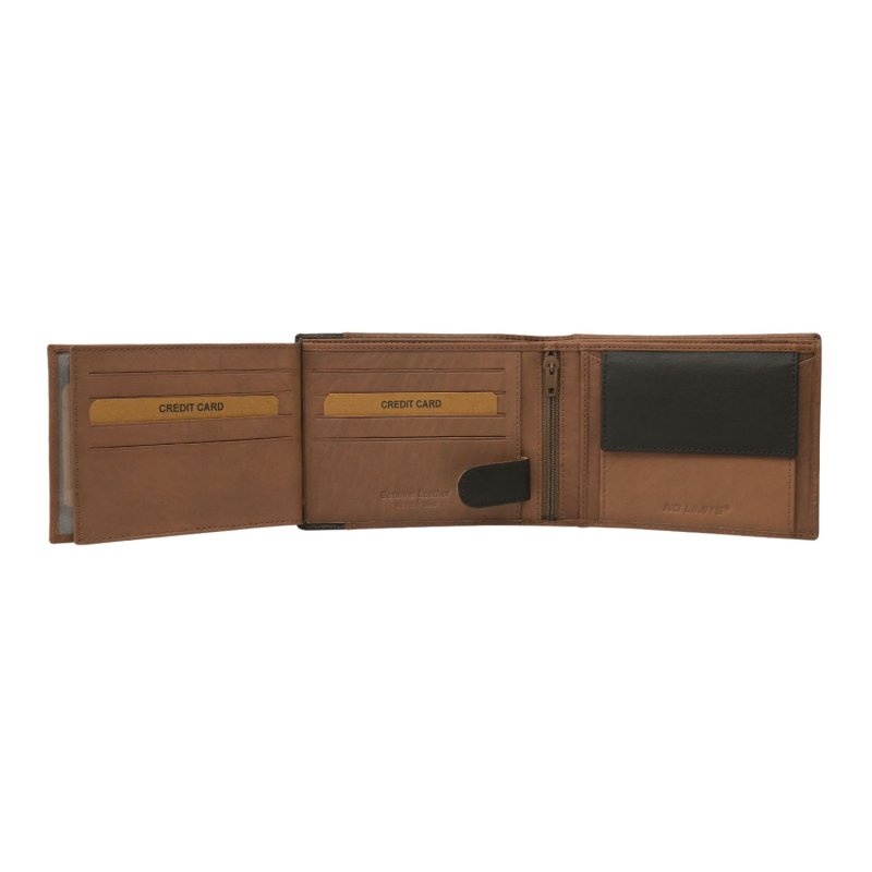 NO LIMITS MEN'S GENUINE LEATHER WALLET PLAIN-76 — view 23