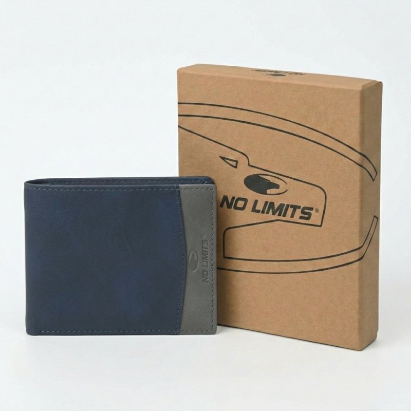 NO LIMITS PORTEFEUILLE HOMME CUIR PLAIN-8141 — intérieur
