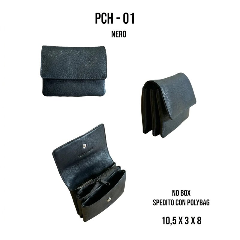 Leather Coin Purse with Bellows Gusset
