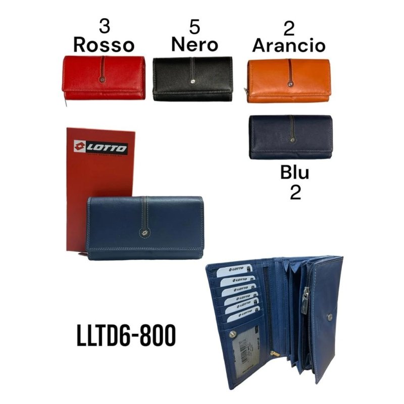 LOTTO PORTAFOGLIO DONNA PELLE LTTD6-800