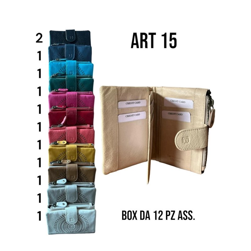 BIAGIOTTI PORTAFOGLIO DONNA PELLE ART15