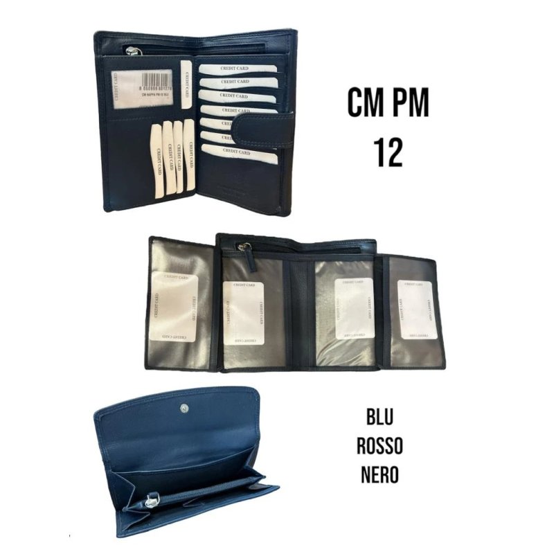 PORTAFOGLIO DONNA PELLE CM-PM-12