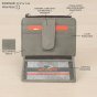 No Limits Nubuck Genuine Leather Card Holder Wallet NL-STYLE-2 — back view