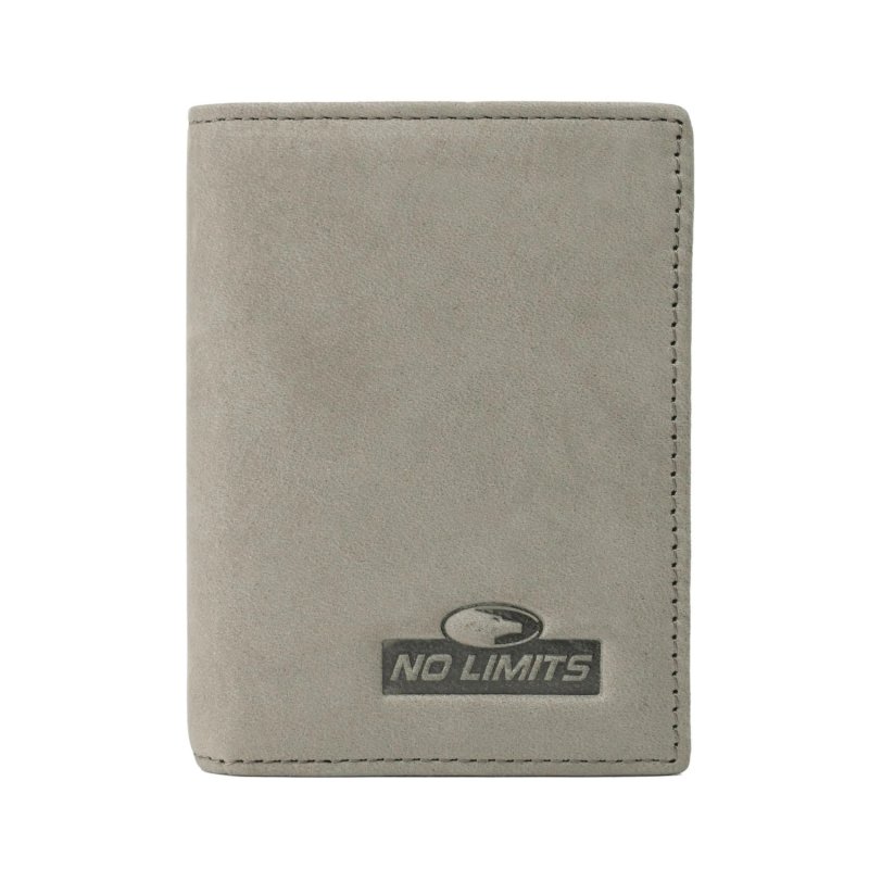 No Limits Nubuck Genuine Leather Card Holder Wallet NL-STYLE-6 — logo detail