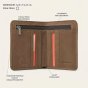 No Limits Nubuck Genuine Leather Vertical Wallet NL-STYLE-7 — front view