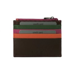 LAURA BIAGIOTTI TARJETERO PIEL AUTÉNTICA HOMBRE Y MUJER MULTICOLOR 764-53 2