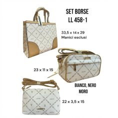 LANCETTI BORSA DONNA SET 3 PEZZI SET 458-1 2