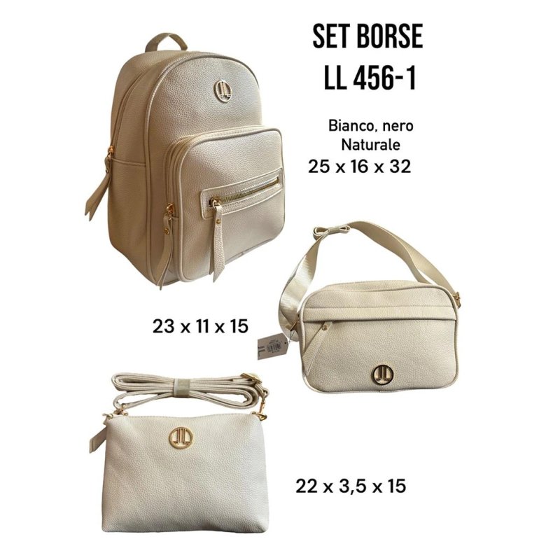 LANCETTI DAMENTASCHEN-SET 3 STÜCK SET-456-1 — Vorderansicht