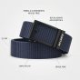 CEINTURE NO LIMITS MILITAIRE EN NYLON 3,5 CM — vue de face