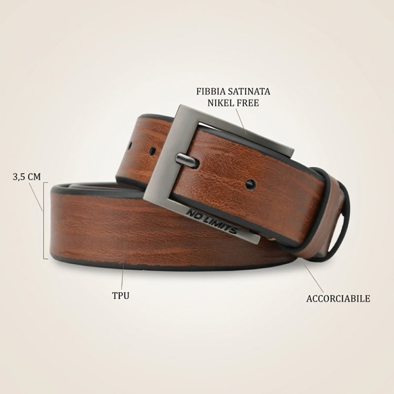 CEINTURE HOMME NO LIMITS TPU 3,5 CM NL-TPU-107/35 — détail logo