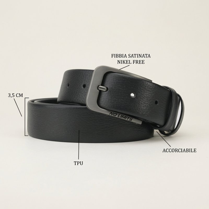 NO LIMITS CINTURA UOMO TPU 3,5 CM NL-TPU-117/35 — vista frontale