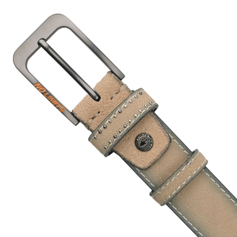 NO LIMITS CINTURA UOMO SCAMOSCIATA CON BORCHIE 3,5 CM NL-07 — vista 13