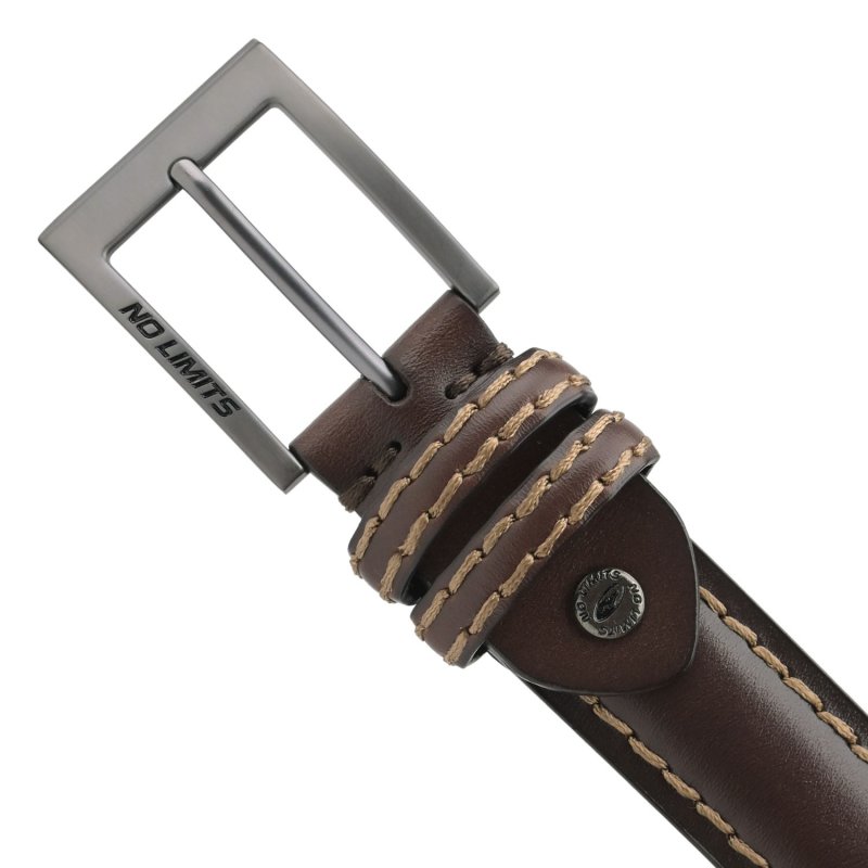 CEINTURE HOMME NO LIMITS CUIR 3,5 CM NL-02 — vue arrière