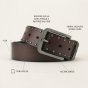NO LIMITS HERRENGÜRTEL LEDER 4 CM NL-03 — Vorderansicht