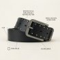 NO LIMITS HERRENGÜRTEL LEDER 4 CM NL-03 — Ansicht 7