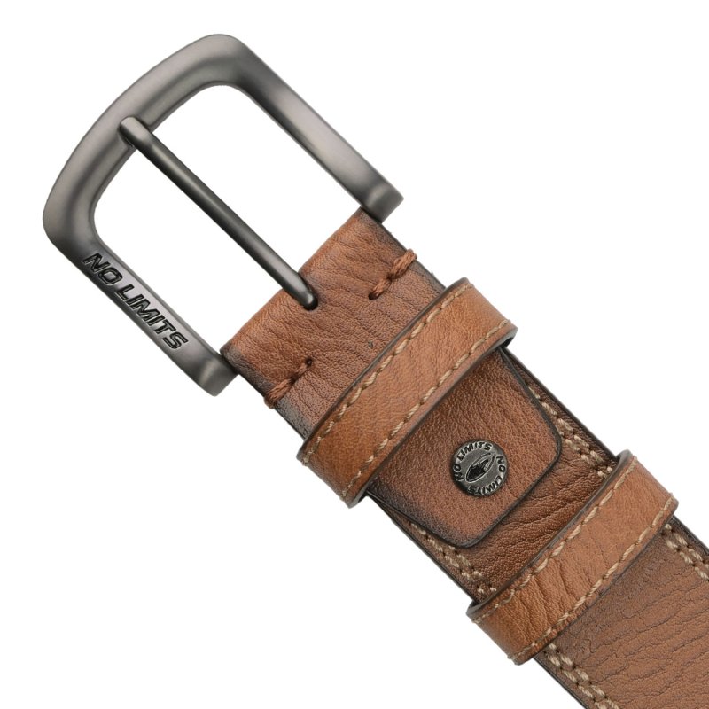 CEINTURE HOMME NO LIMITS CUIR 4 CM NL-04 — vue 8