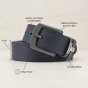 CEINTURE HOMME NO LIMITS CUIR 4 CM NL-06 — vue de face