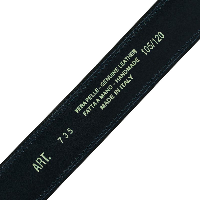 CONTE MASSIMO MEN'S BELT 3.5CM MADE IN ITALY EXTRA LARGE SIZES 735 — logo detail