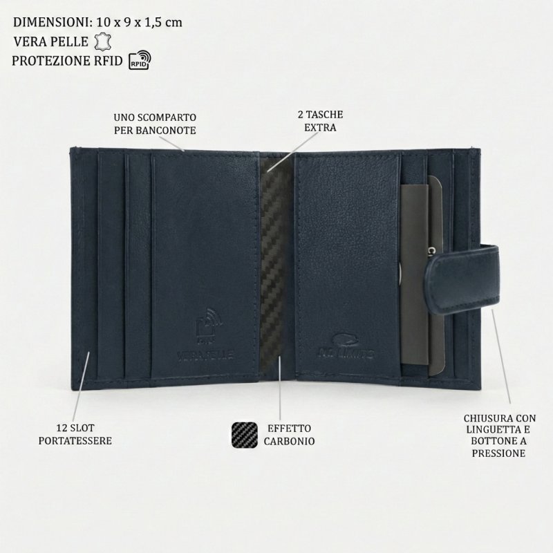 NO LIMITS PORTACARTE UOMO PELLE 701-98 — vista 7