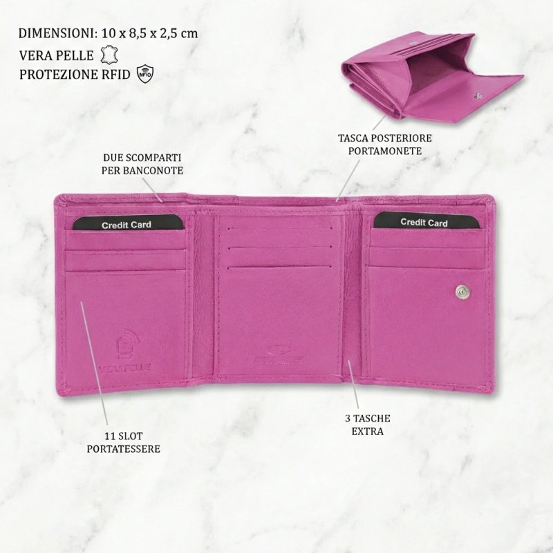 NO LIMITS PORTEFEUILLE FEMME CUIR 818-81 — vue de face