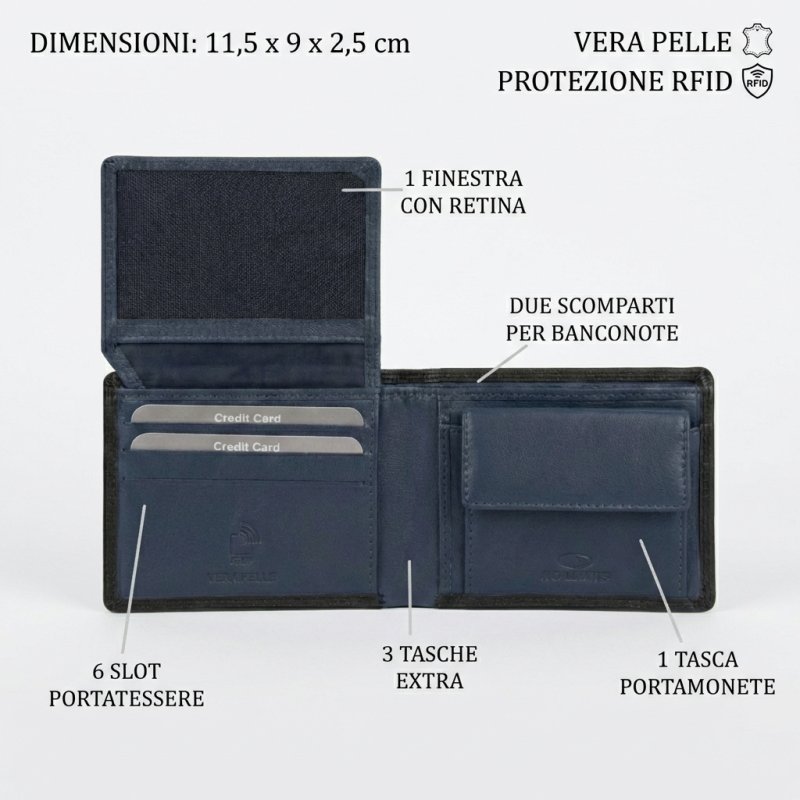 NO LIMITS Men's Genuine Leather Wallet 748 — view 14