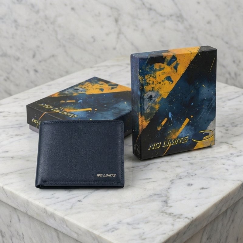 NO LIMITS Men's Genuine Leather Wallet 748-4 — inside