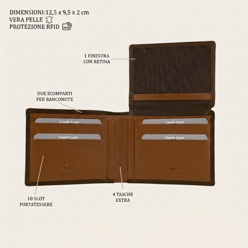 NO LIMITS CARTERA DE HOMBRE PIEL GENUINA 748-4 — vista 11