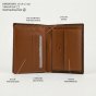 NO LIMITS Men's Vertical Genuine Leather Wallet 748-6 — front view