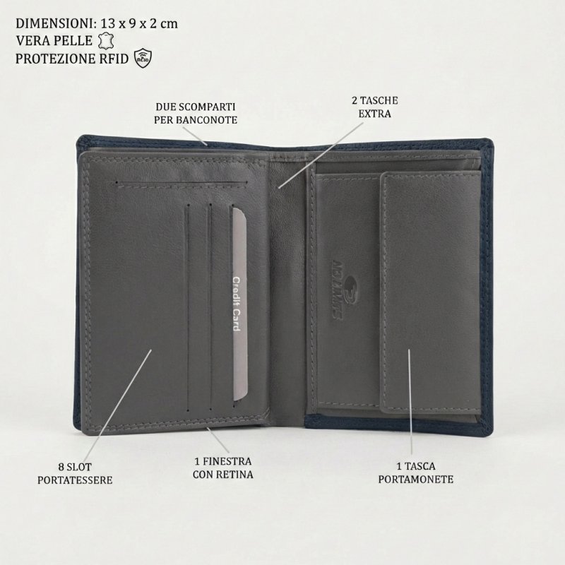 NO LIMITS CARTERA DE HOMBRE VERTICAL PIEL 748-6 — vista 10