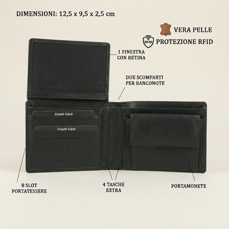 NO LIMITS PORTEFEUILLE HOMME CUIR 705 — vue 15