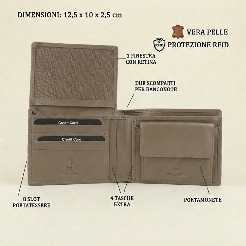 NO LIMITS PORTEFEUILLE HOMME CUIR 703 — vue 9