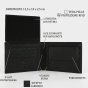 NO LIMITS COFFRET CADEAU HOMME PORTEFEUILLE + PORTE-CLÉS CUIR 701 — vue arrière