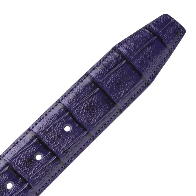 CONTE MASSIMO GÜRTEL UNISEX LEDER MADE IN ITALY KROKO-OPTIK 2832 — Innenansicht