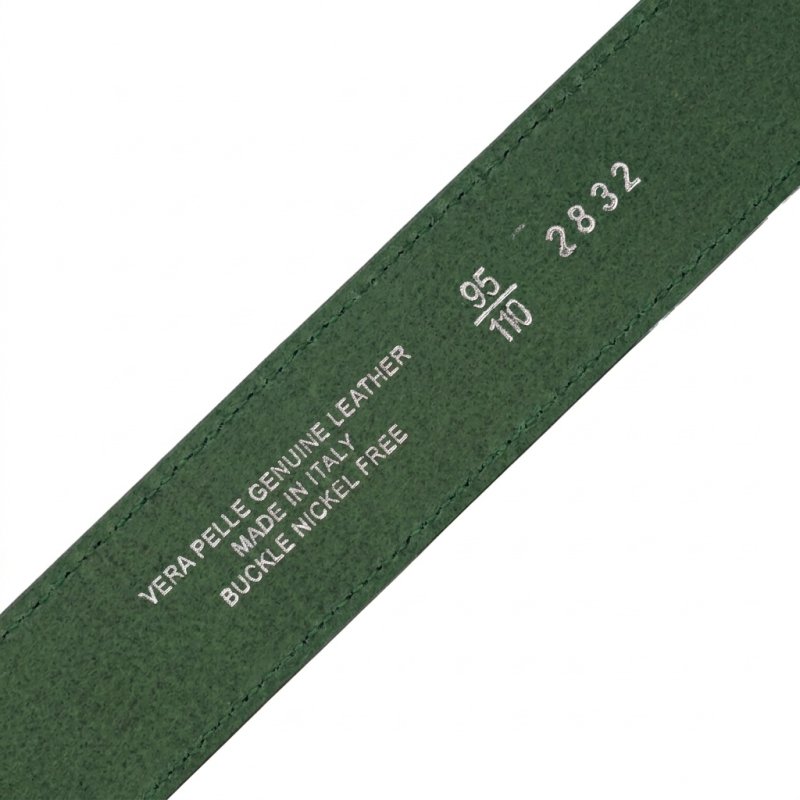 CONTE MASSIMO GÜRTEL UNISEX LEDER MADE IN ITALY KROKO-OPTIK 2832 — Ansicht 7
