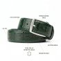 CONTE MASSIMO GÜRTEL UNISEX LEDER MADE IN ITALY KROKO-OPTIK 2832 — Logo-Detail