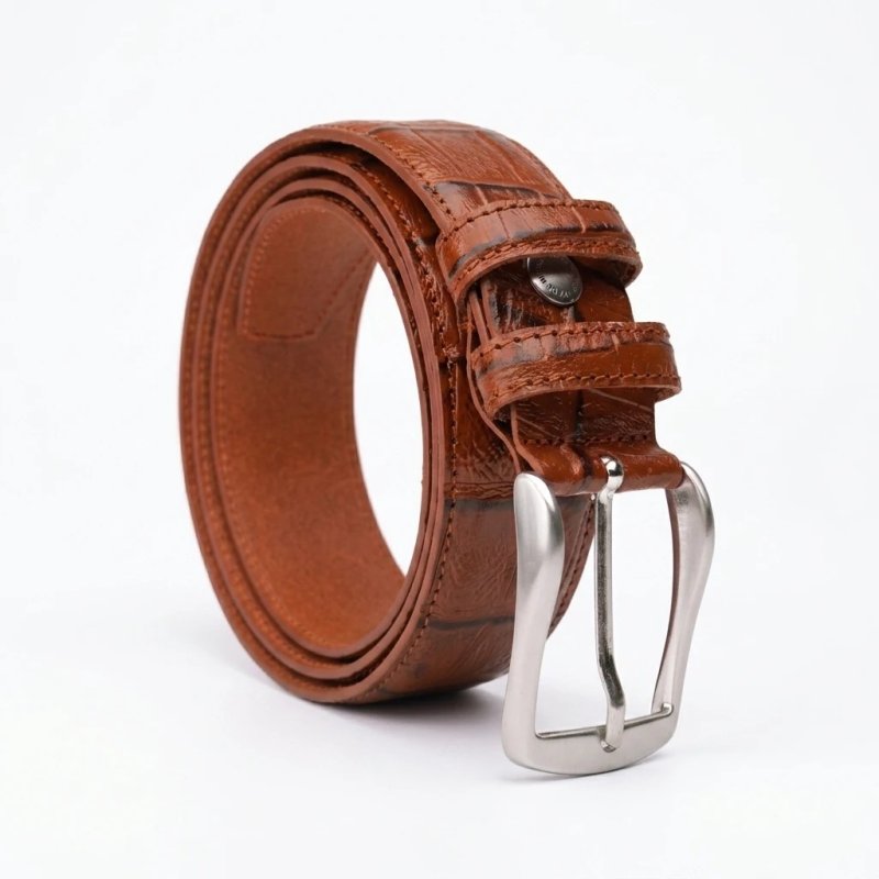 CONTE MASSIMO CINTURA PELLE UNISEX MADE IN ITALY EFFETTO COCCO 2832 — vista 13
