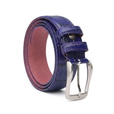 CONTE MASSIMO CEINTURE UNISEXE EN CUIR MADE IN ITALY EFFET CROCO 2832