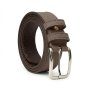 NO LIMITS Men's Vegetable-Tanned Leather Belt 4 cm — detail