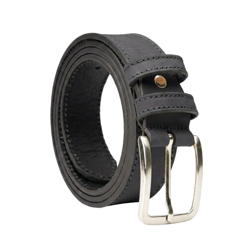 NO LIMITS Men's Vegetable-Tanned Leather Belt 4 cm — view 17