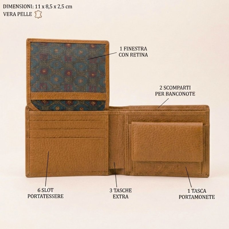 NO LIMITS Men's Slim Genuine Leather Wallet 810-992 — view 39