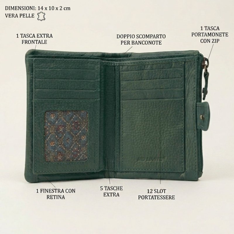 NO LIMITS Women's Genuine Leather Wallet 810-11 — view 17