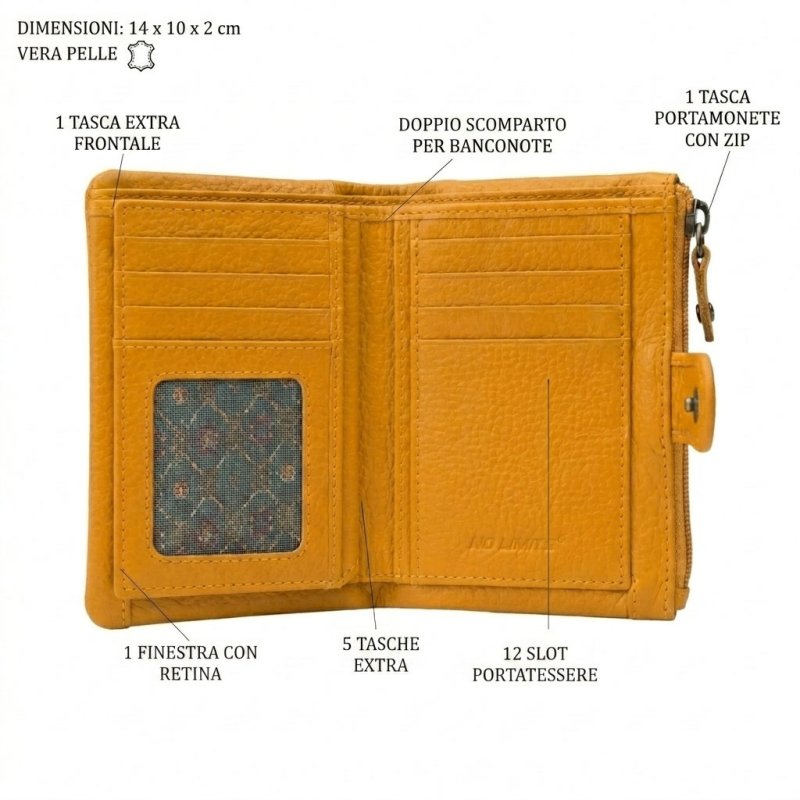 NO LIMITS Women's Genuine Leather Wallet 810-11 — view 27