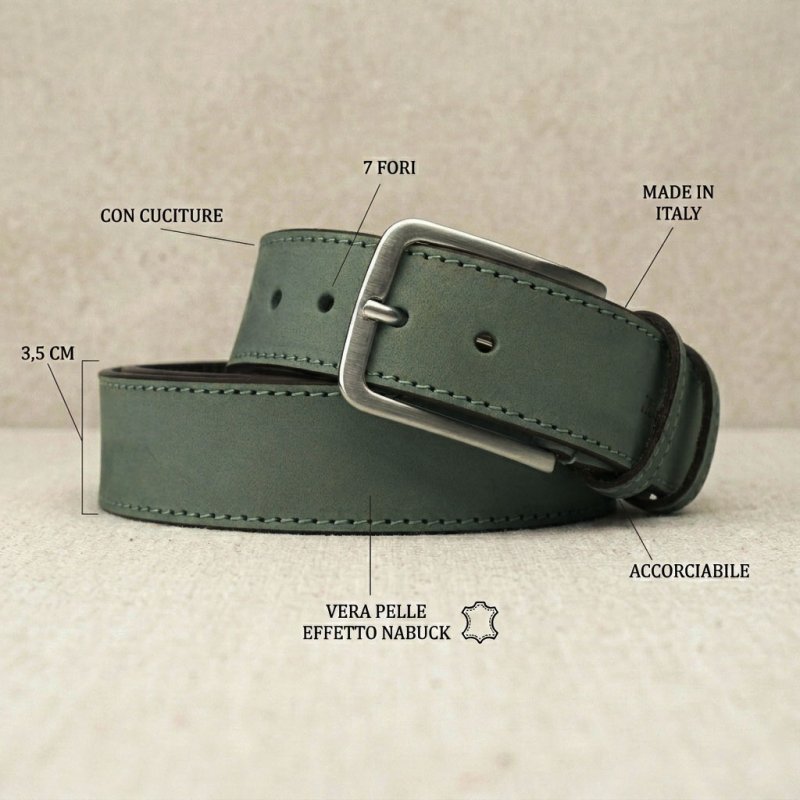 NO LIMITS CINTURA UOMO PELLE 3,5 CM — vista frontale