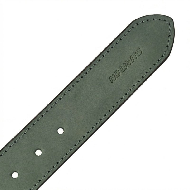 NO LIMITS Men's Vegetable-Tanned Leather Belt 3.5 cm — back view