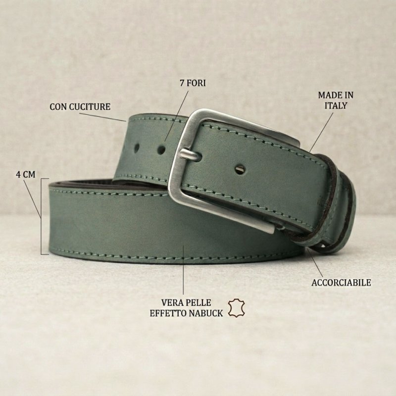 NO LIMITS HERRENGÜRTEL LEDER 4 CM — Vorderansicht