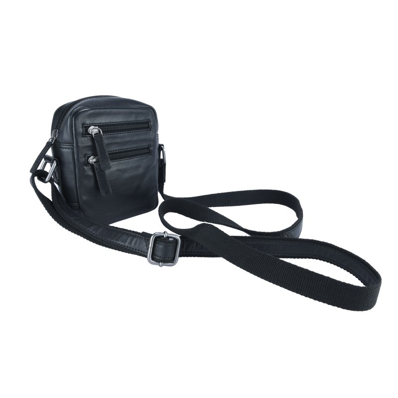 HUNT Small Men's Crossbody Bag In Leather HU512706 — view 10