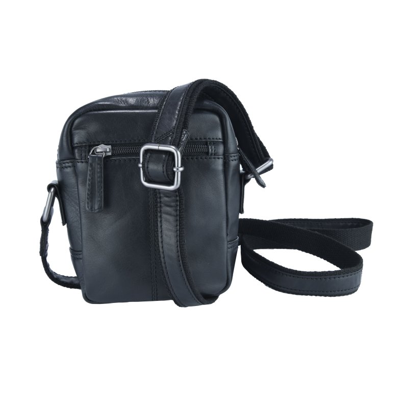 HUNT Small Men's Crossbody Bag In Leather HU512706 — view 11