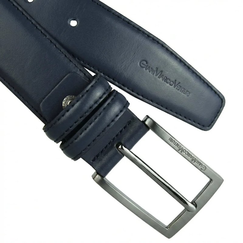 GIANMARCO VENTURI MEN'S LEATHER BELT 3.5 CM GMV-1002/35 — view 18